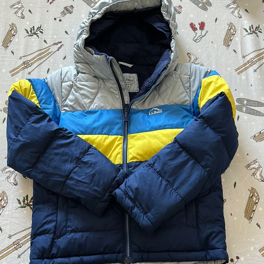 L.L. Bean Colorblock Puffer Jacket